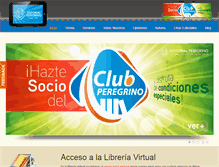 Tablet Screenshot of editorialperegrino.com